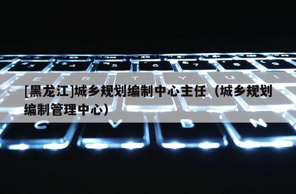 [黑龍江]城鄉(xiāng)規(guī)劃編制中心主任（城鄉(xiāng)規(guī)劃編制管理中心）