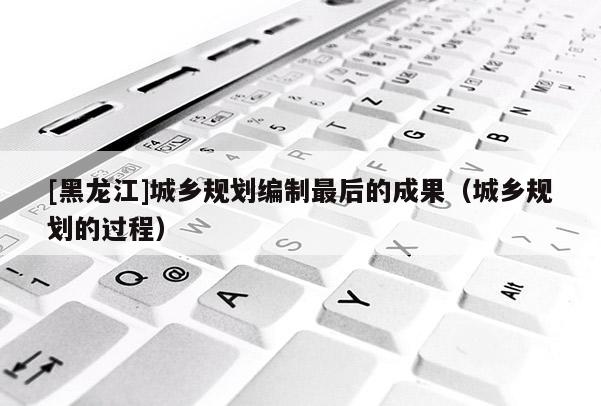 [黑龍江]城鄉(xiāng)規(guī)劃編制最后的成果（城鄉(xiāng)規(guī)劃的過程）
