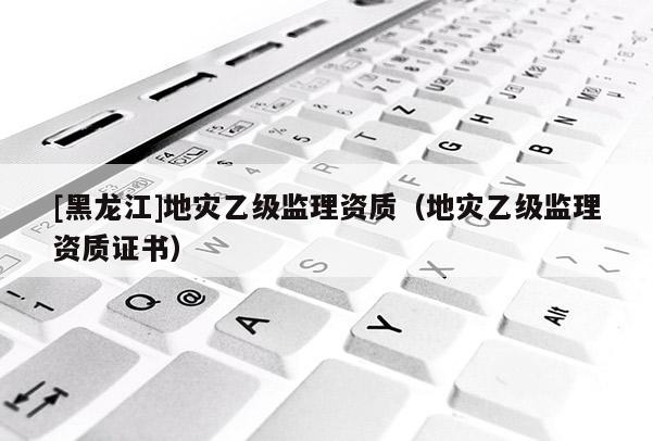 [黑龍江]地災(zāi)乙級監(jiān)理資質(zhì)（地災(zāi)乙級監(jiān)理資質(zhì)證書）
