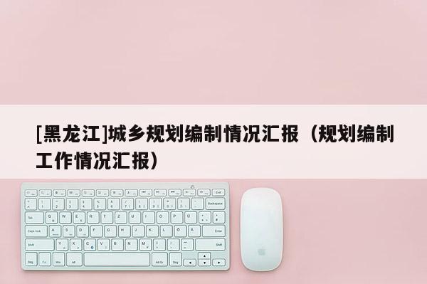 [黑龍江]城鄉(xiāng)規(guī)劃編制情況匯報(bào)（規(guī)劃編制工作情況匯報(bào)）