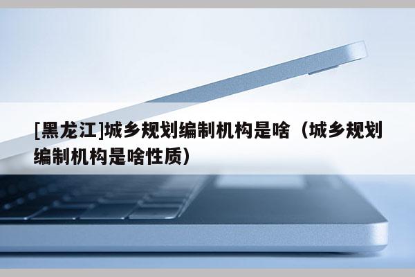 [黑龍江]城鄉(xiāng)規(guī)劃編制機構(gòu)是啥（城鄉(xiāng)規(guī)劃編制機構(gòu)是啥性質(zhì)）