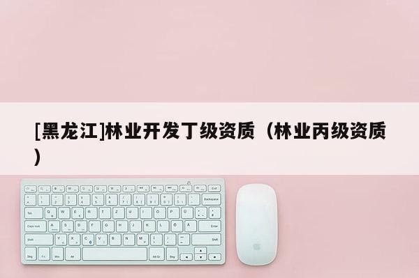 [黑龍江]林業(yè)開發(fā)丁級資質（林業(yè)丙級資質）